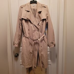 Ava Viv Classic Tan Trench Coat Mid-length Water Resistant